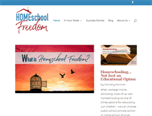 Tablet Screenshot of homeschoolfreedom.com